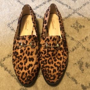 Leopard print loafers